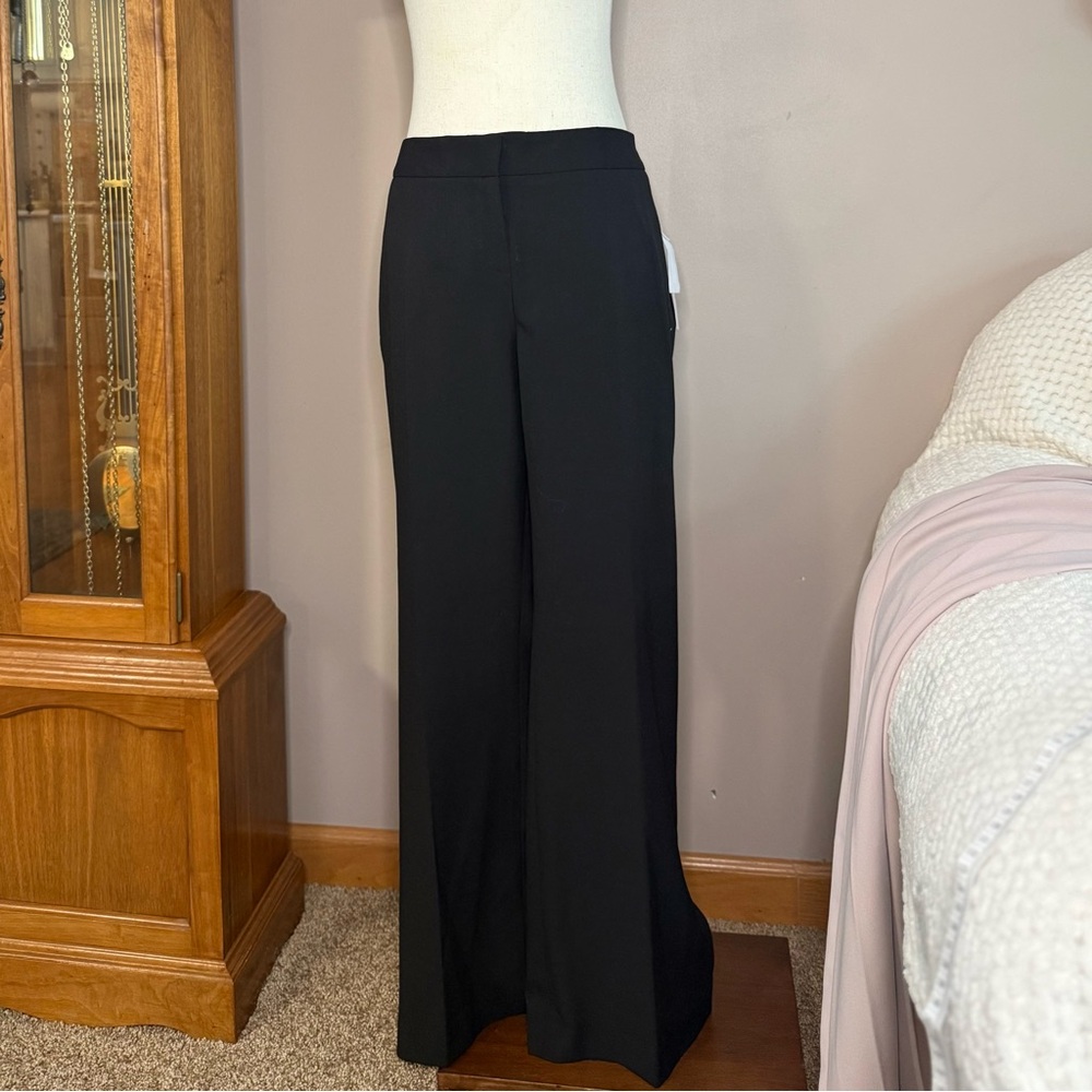 Laundry by Shelli Segal Size 10 Short Modern Fit Flare Black Dress Pants